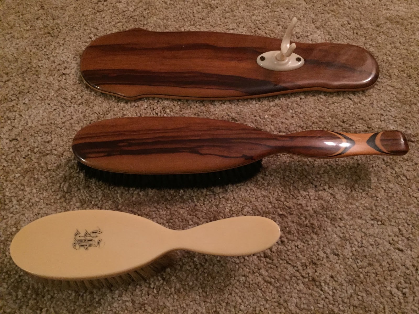 vintage hairbrushes and celluloid hairbrushes ideal for hairbrush spankings in Seattle