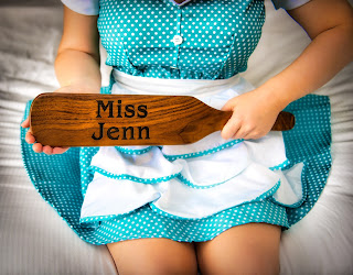 Miss Jenn Davis and her paddle