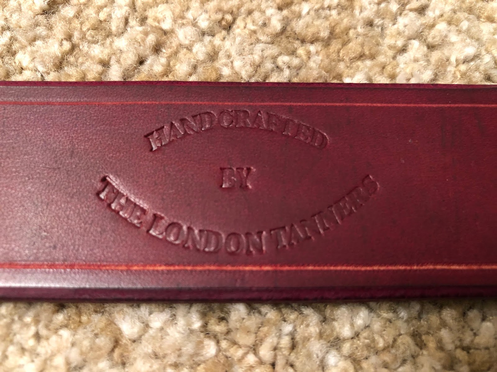 London Tanners strap, handcrafted by the london tanners