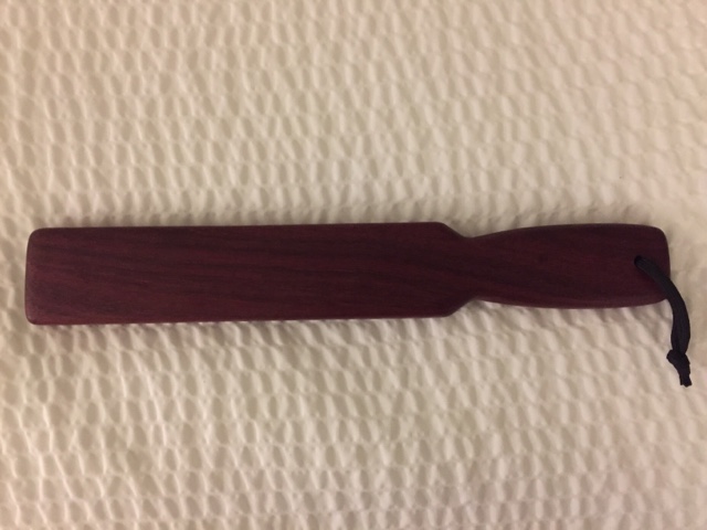 received this Purple Heart paddle at KinkFest in Portland