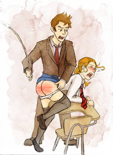 spanking cartoon