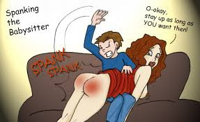 spanking the babysitter