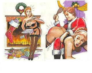 Christmas spanking art